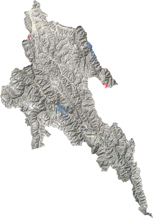 左貢縣地形圖