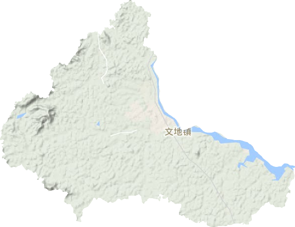 文地鎮(zhèn)地形圖