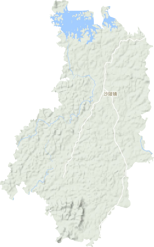 沙陂鎮地形圖