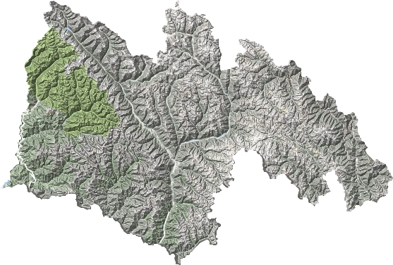 察隅縣地形圖