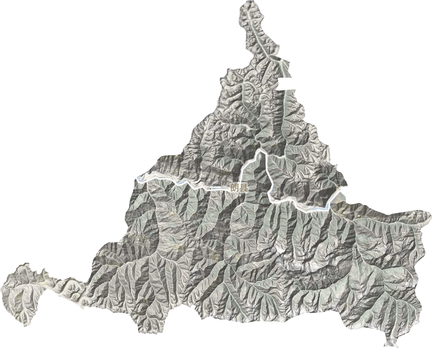 朗縣地形圖