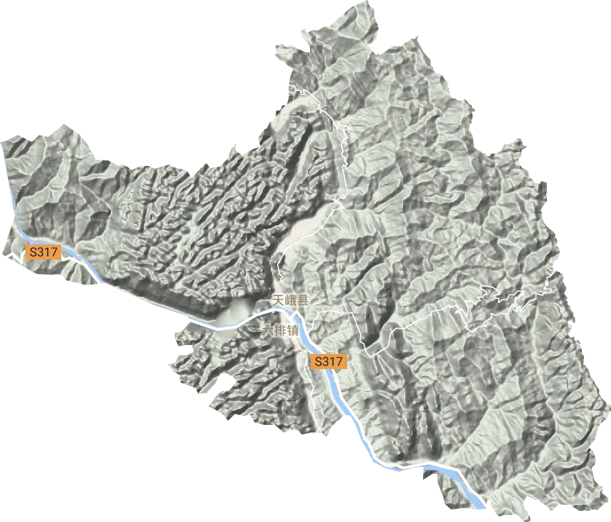 六排鎮地形圖
