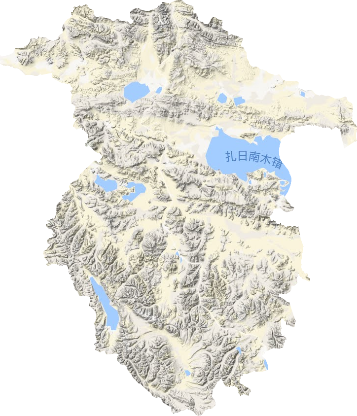 措勤縣地形圖