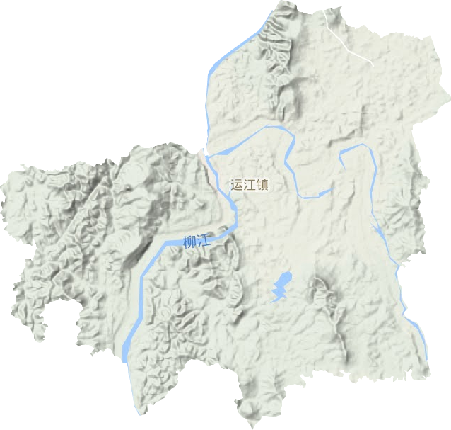 運江鎮(zhèn)地形圖