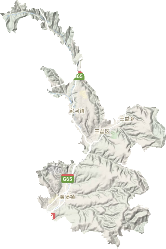 王益區地形圖