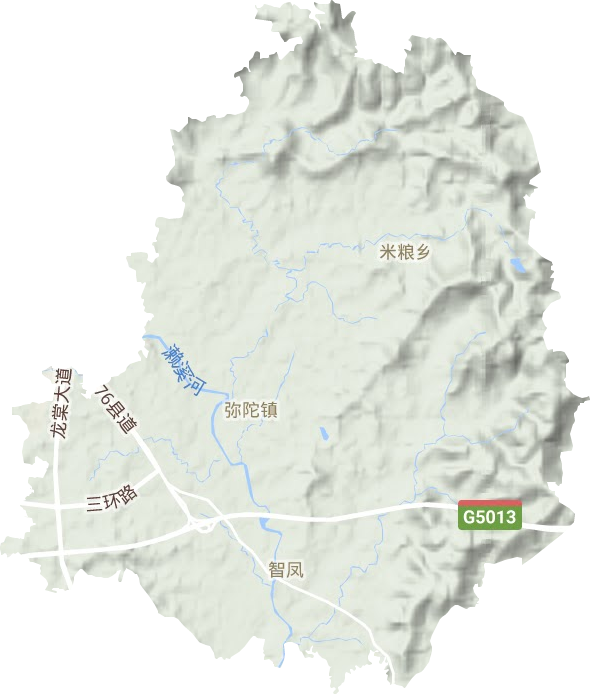 智鳳鎮地形圖