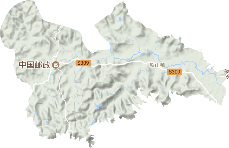鐵山鎮地形圖