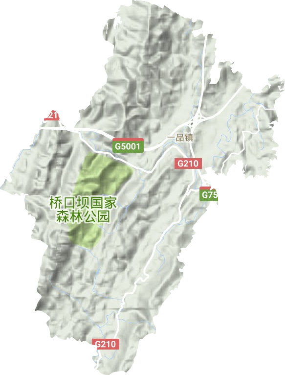 一品街道地形圖