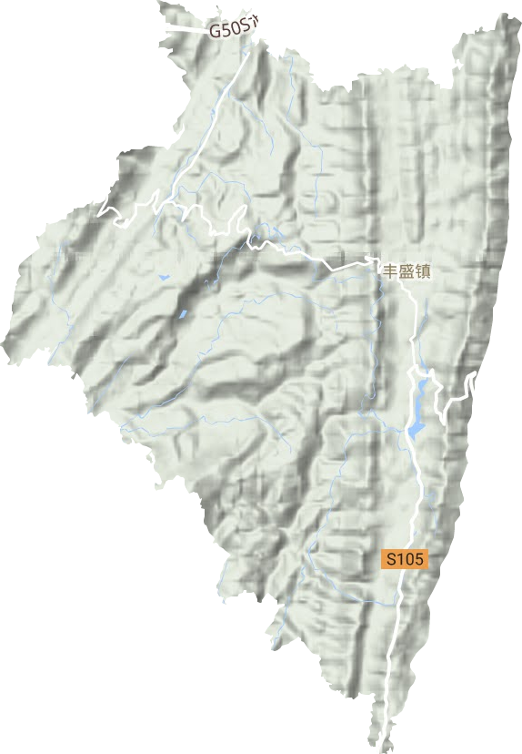 豐盛鎮地形圖
