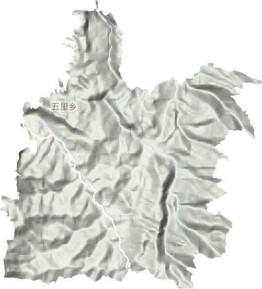 五里鄉地形圖
