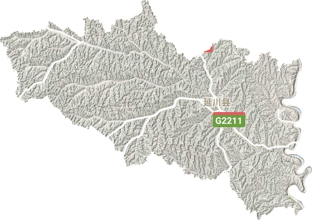 延川縣地形圖