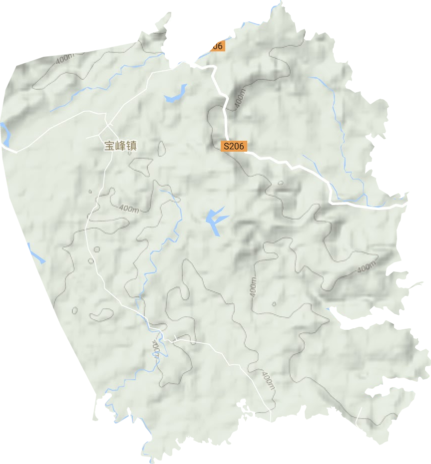 寶峰鎮(zhèn)地形圖
