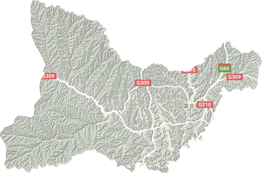富縣地形圖