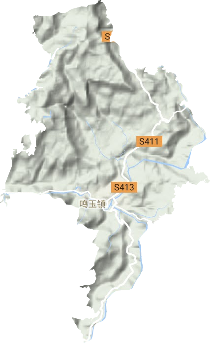 鳴玉鎮地形圖