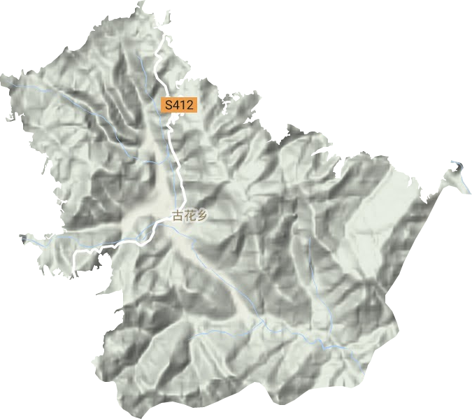 古花鄉地形圖