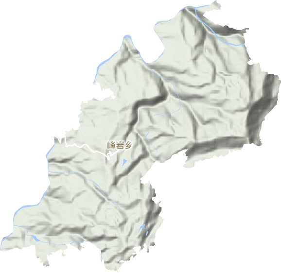 峰巖鄉地形圖