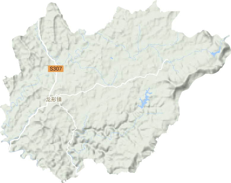 龍形鎮(zhèn)地形圖