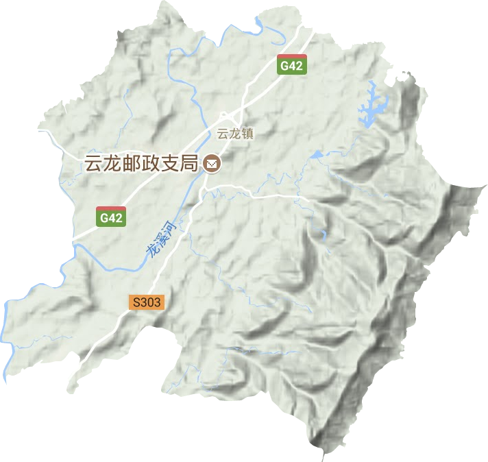 云龍鎮(zhèn)地形圖