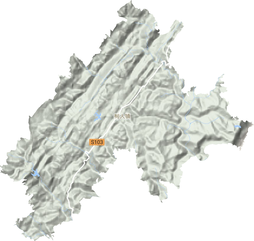 樹人鎮地形圖