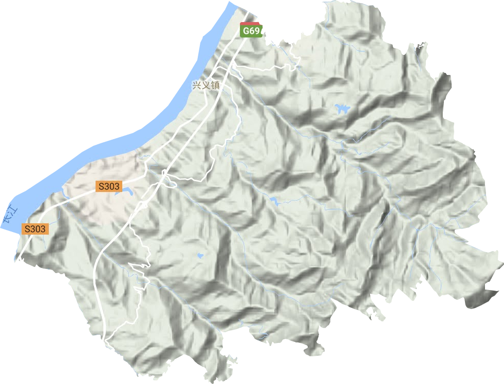 興義鎮(zhèn)地形圖