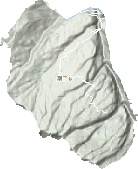 栗子鄉(xiāng)地形圖