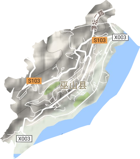 高唐街道地形圖