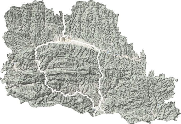 山陽縣地形圖