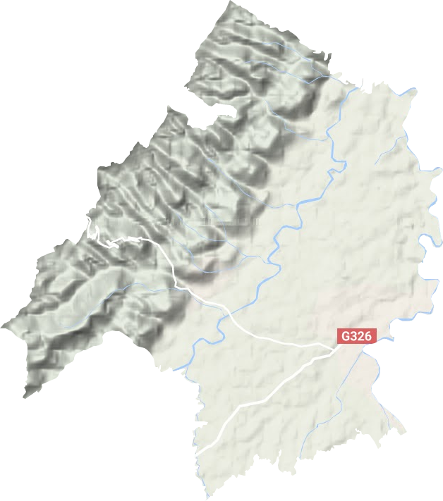 烏楊街道地形圖