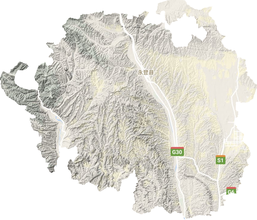 永登縣地形圖