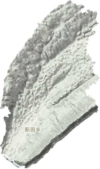 新田鎮地形圖