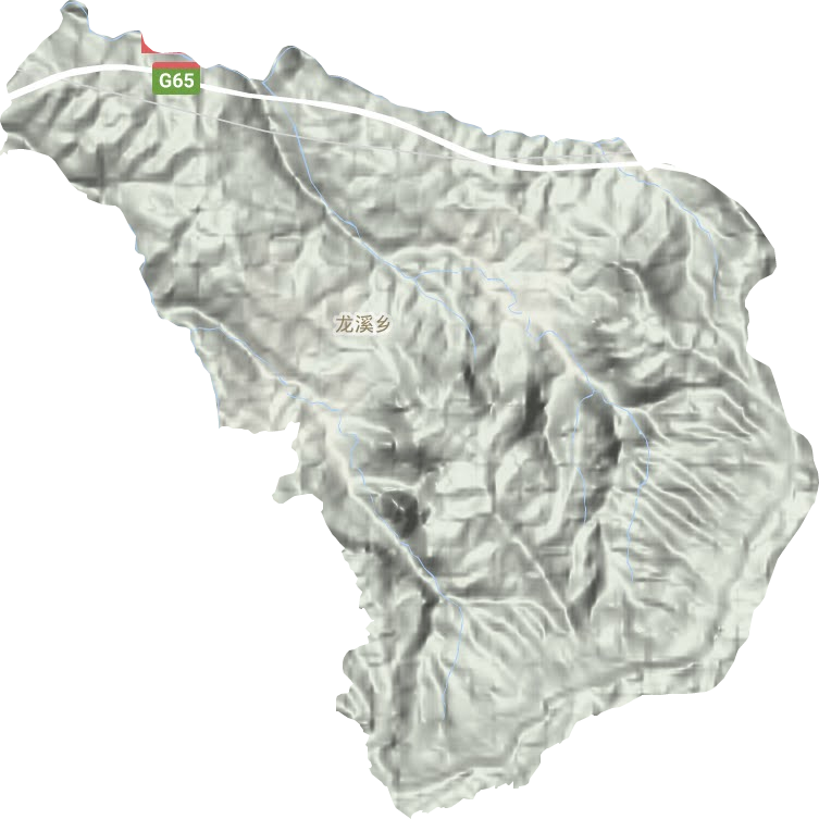 龍溪鄉地形圖
