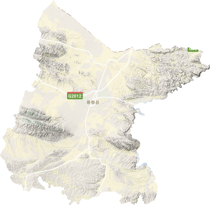 景泰縣地形圖