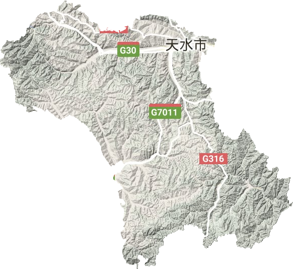 秦州區地形圖