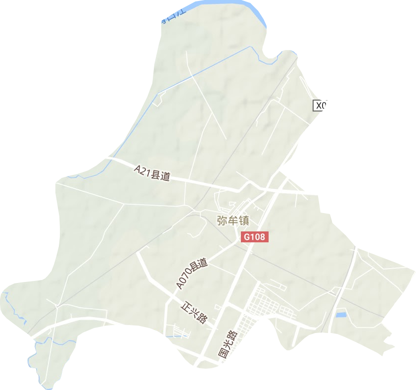 彌牟鎮地形圖
