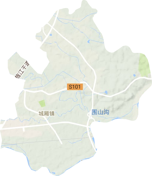 城廂鎮(zhèn)地形圖