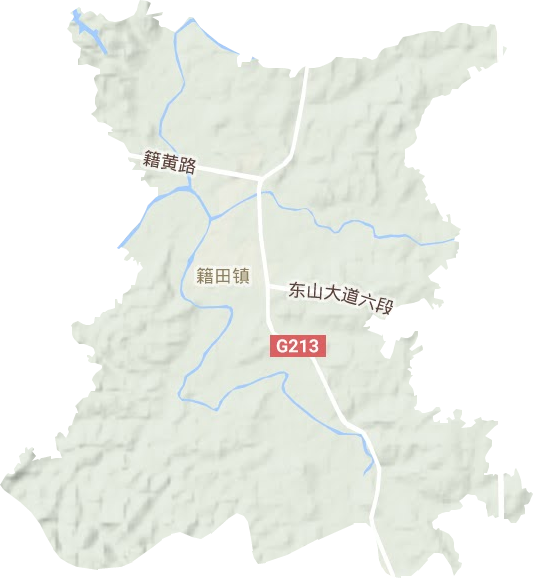 籍田鎮地形圖