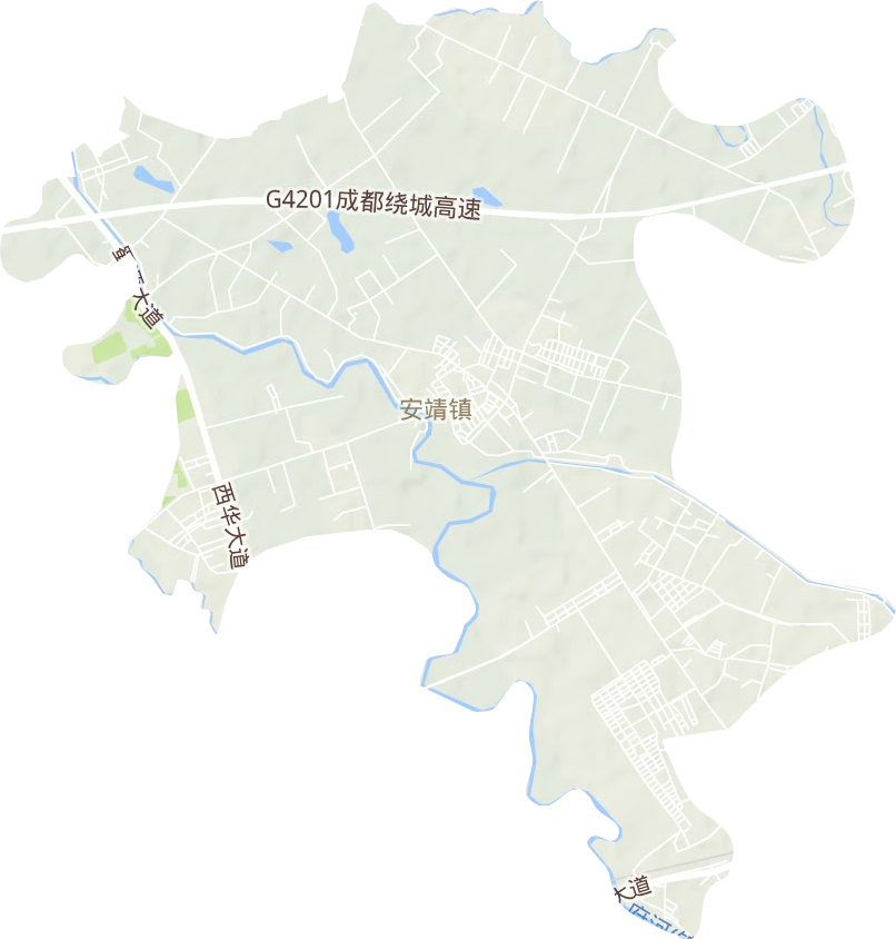 安靖鎮地形圖