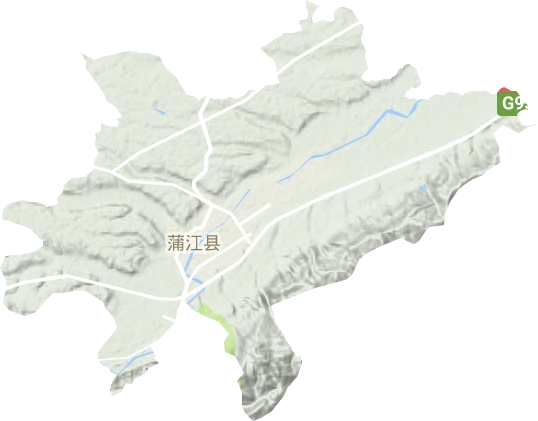 鶴山鎮地形圖