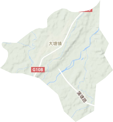 大塘鎮地形圖