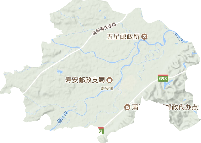 壽安鎮地形圖