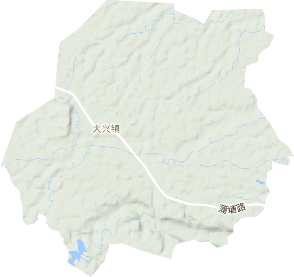 大興鎮地形圖