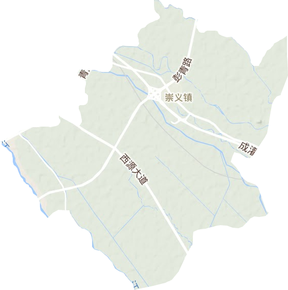 崇義鎮地形圖