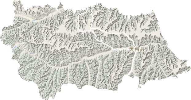 靈臺(tái)縣地形圖