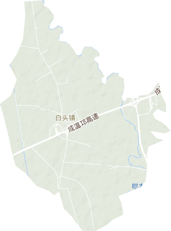 白頭鎮地形圖