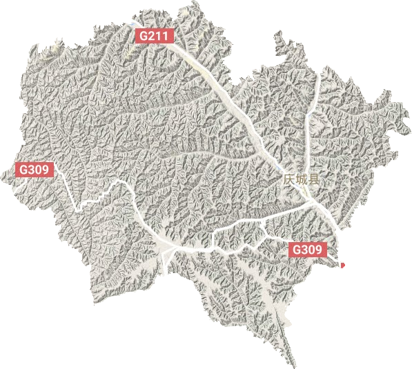 慶城縣地形圖