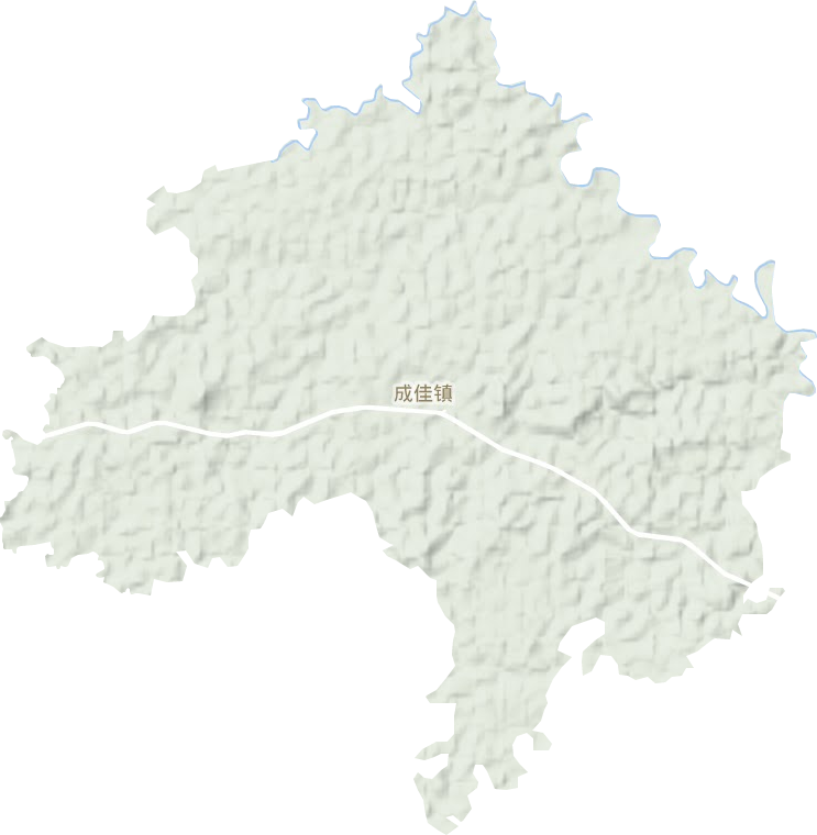 成佳鎮地形圖