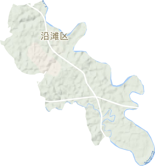 沿灘鎮地形圖