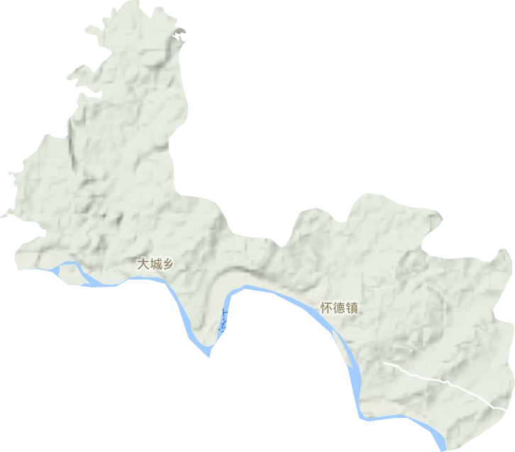 懷德鎮地形圖