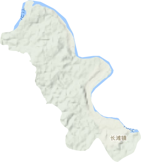長灘鎮地形圖
