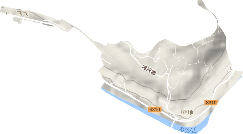 密地街道地形圖